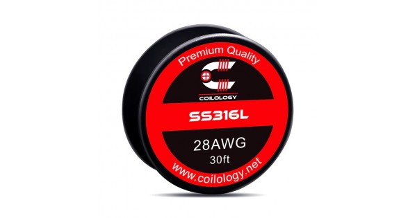 VandyVape SS316L Wickeldraht – 28ga, 30ft (ca. 9,1 M), Für Dampfer